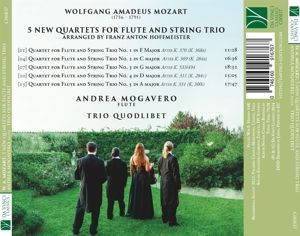 Produktbild: 5 New Quartets for Flute and String Trio,Arranged