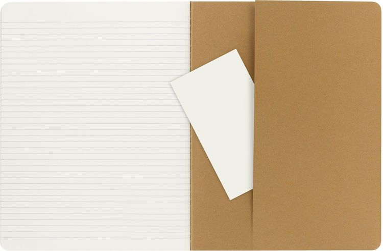 Produktbild: Moleskine Cahier Extra Large liniert packpapierbraun. 3er Pack