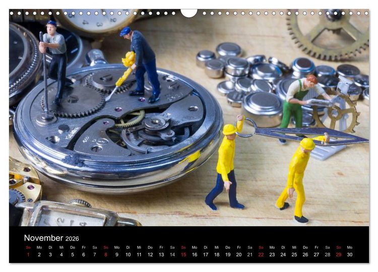 Produktbild: UHR Menschen (Wandkalender 2026 DIN A3 quer), CALVENDO Monatskalender