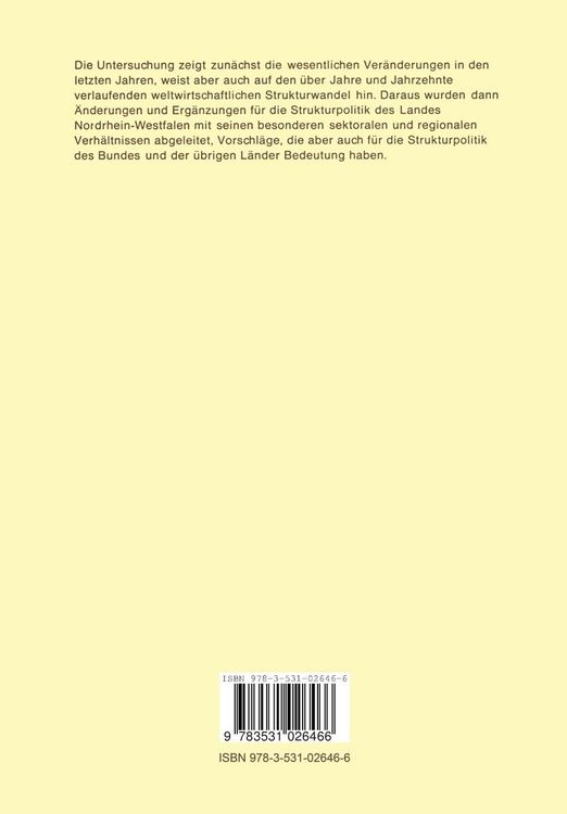 Produktbild: Weltwirtschaftliche Ver&auml;nderungen und ihre Konsequenzen f&uuml;r die Strukturpolitik