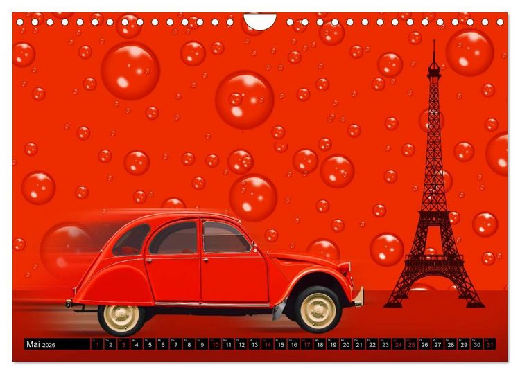 Produktbild: Oldtimer Romantik (Wandkalender 2026 DIN A4 quer), CALVENDO Monatskalender