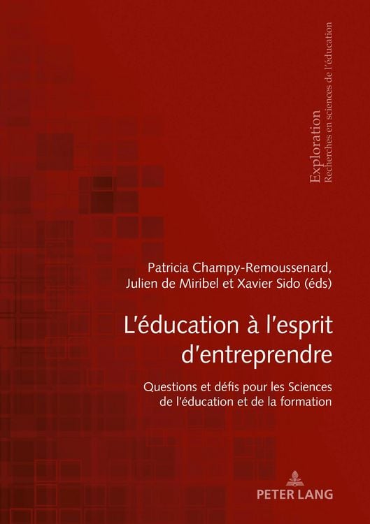 Produktbild: L'&eacute;ducation &agrave; l'esprit d'entreprendre