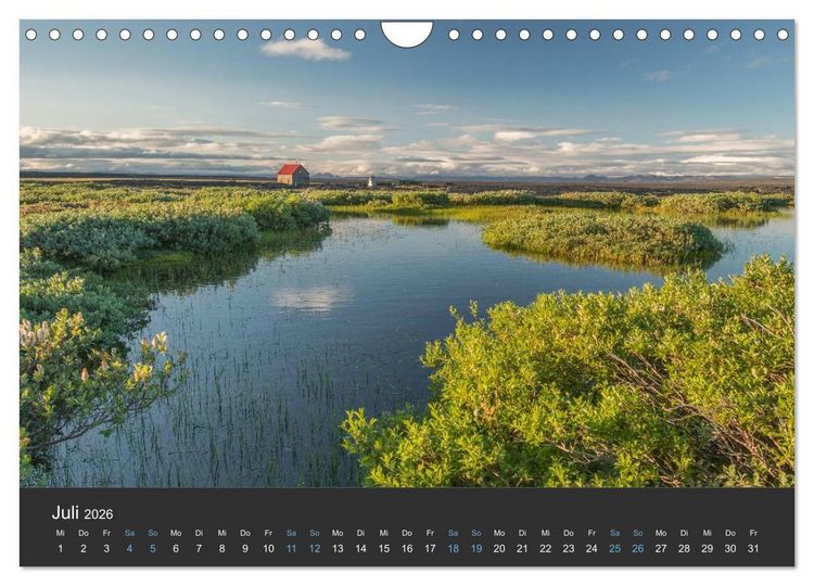 Produktbild: Island (Wandkalender 2026 DIN A4 quer), CALVENDO Monatskalender