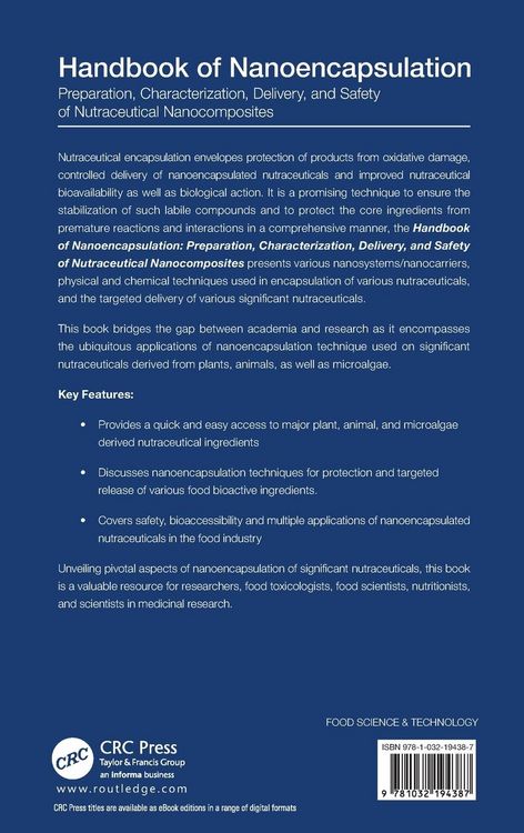 Produktbild: Handbook of Nanoencapsulation