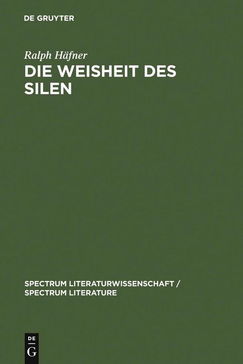Produktbild: Die Weisheit des Silen