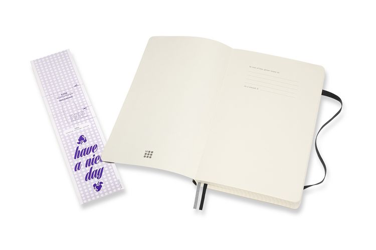 Produktbild: Moleskine Notizbuch Large/A5, Kariert, Erweiterte Seitenanzahl, Schwarz