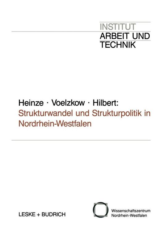 Produktbild: Strukturwandel und Strukturpolitik in Nordrhein-Westfalen