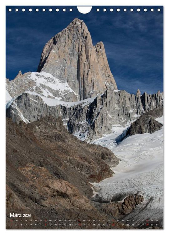 Produktbild: Majest&auml;tische Berge Cerro Fitzroy Patagonien (Wandkalender 2026 DIN A4 hoch), CALVENDO Monatskalender