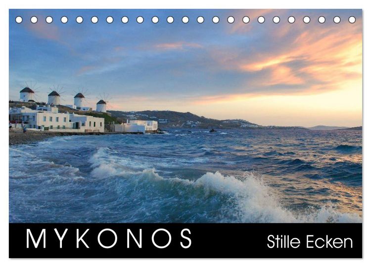 Produktbild: Mykonos - Stille Ecken (Tischkalender 2026 DIN A5 quer), CALVENDO Monatskalender