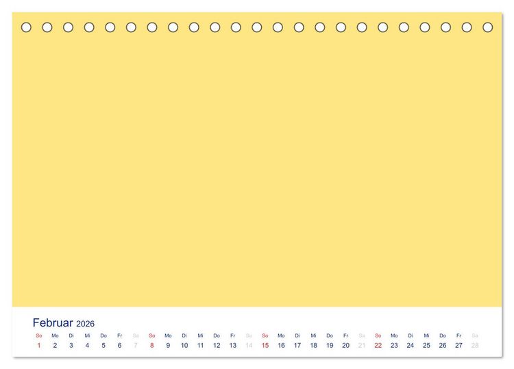 Produktbild: Farbiger Bastelkalender (Tischkalender 2026 DIN A5 quer), CALVENDO Monatskalender