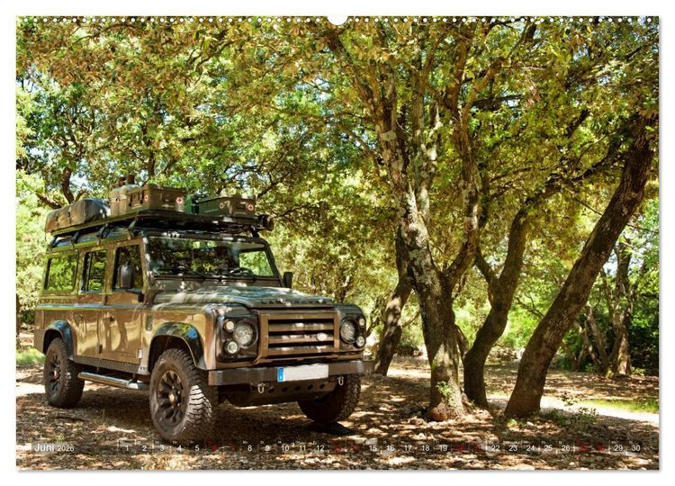 Produktbild: Mit dem 4x4 durch Europa (Wandkalender 2026 DIN A2 quer), CALVENDO Monatskalender