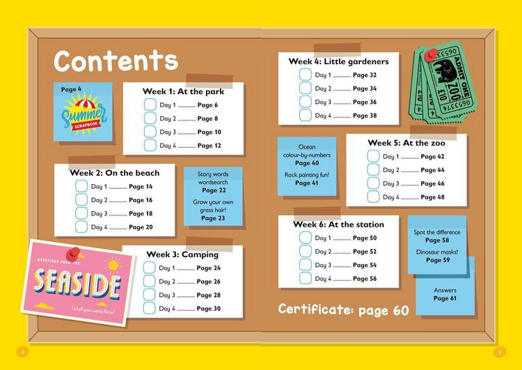 Produktbild: Reception to Year 1 Summer Activity Book with stickers