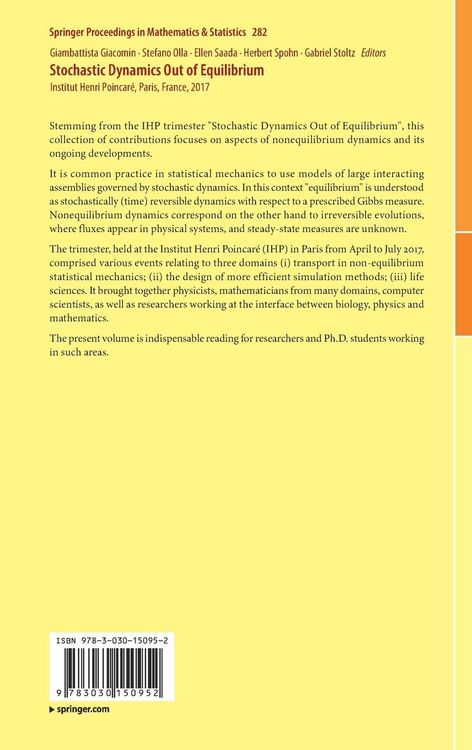 Produktbild: Stochastic Dynamics Out of Equilibrium