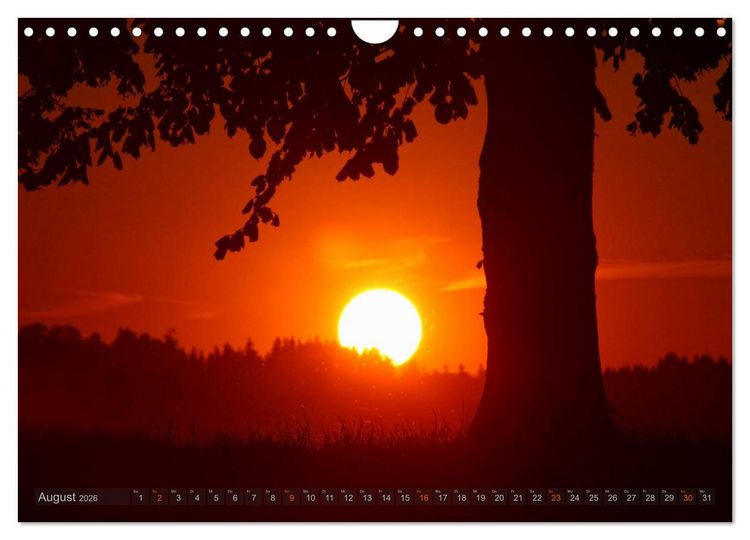 Produktbild: Zauberhafte Abendstimmung (Wandkalender 2026 DIN A4 quer), CALVENDO Monatskalender