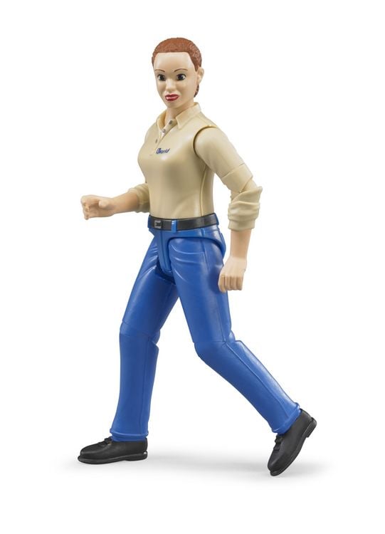 Produktbild: bruder 60408 bworld Frau heller Hauttyp, blaue Hose