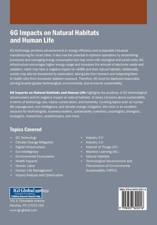 Produktbild: 6G Impacts on Natural Habitats and Human Life