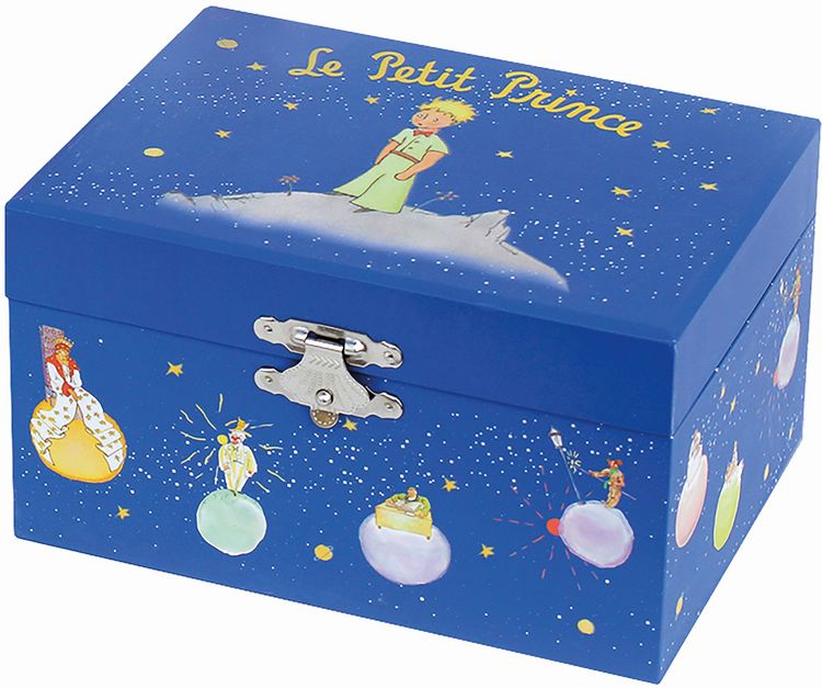 Produktbild: TROUSSELIER - Schmuckk&auml;stchen mit Musik, Kleiner Prinz, blau,nachtleuchtend