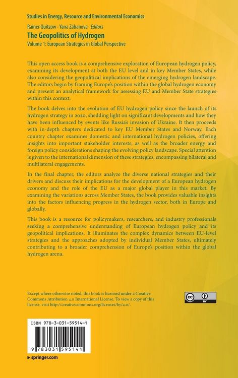 Produktbild: The Geopolitics of Hydrogen