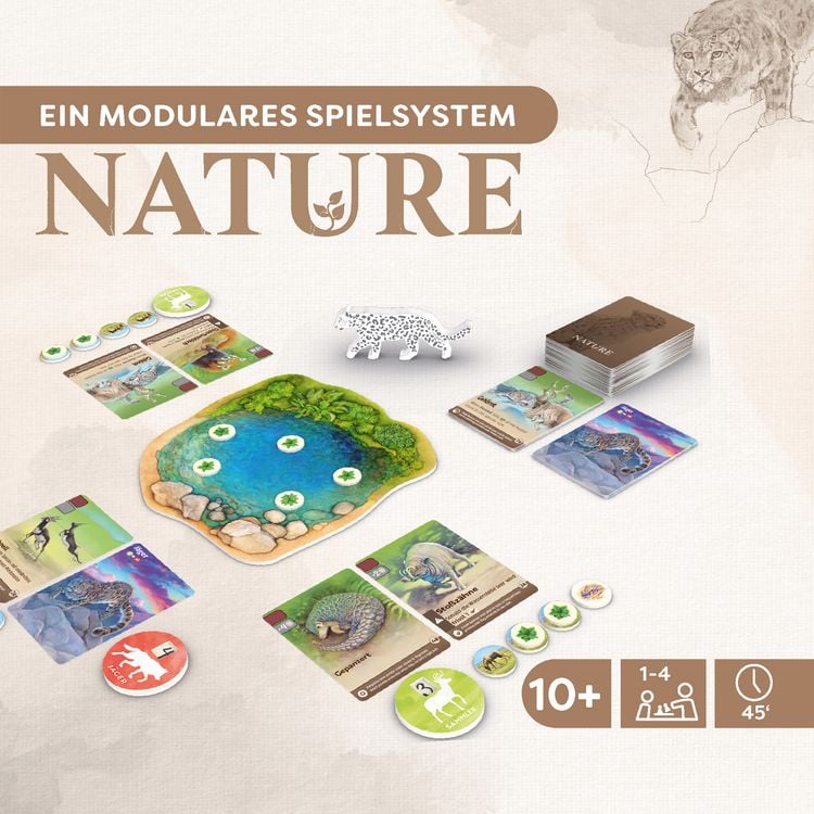 Produktbild: HABA 2014453001 - Nature, Spannendes &Ouml;kosystem-Spiel, Brett- und Kartenspiel, Strategiespiel