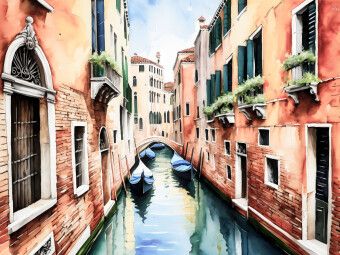 Produktbild: CALVENDO Puzzle Kanal in Venedig | 1000 Teile Lege-Gr&ouml;&szlig;e 64x48cm Foto-Puzzle f&uuml;r gl&uuml;ckliche Stunden