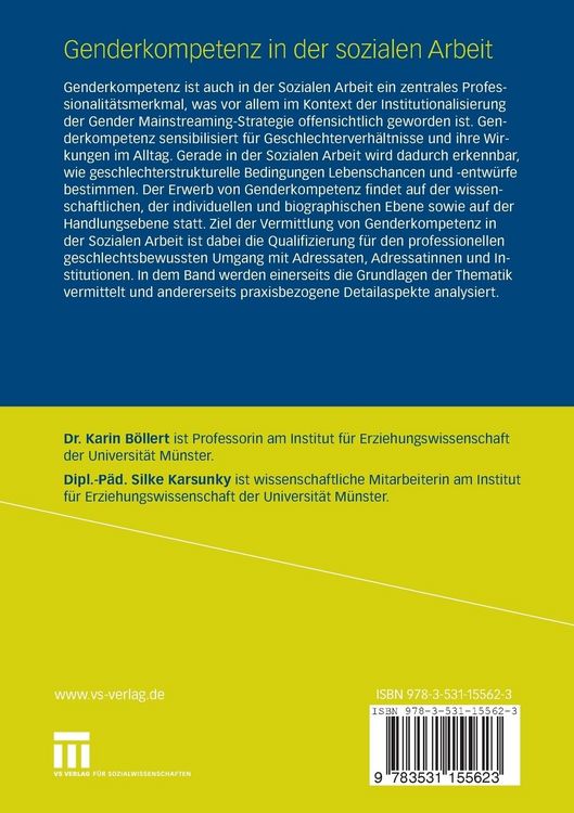 Produktbild: Genderkompetenz in der Sozialen Arbeit