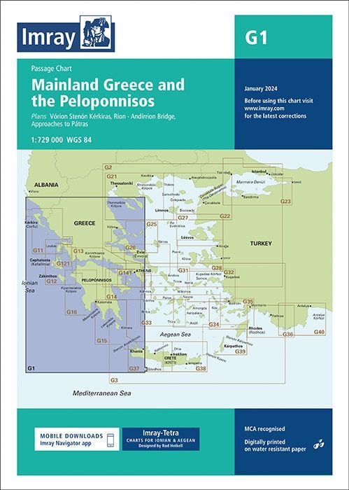 Produktbild: G1 Mainland Greece and the Peloponnisos