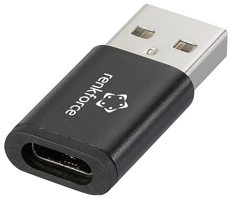 Produktbild: Renkforce USB Datenblocker Adapter [1x USB-A Stecker - 1x USB-C&reg; Buchse] RF-6615904