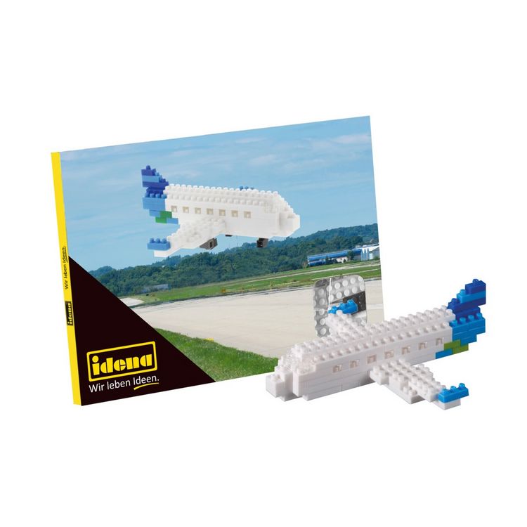 Produktbild: Idena Minibausteine Postkarte Flugzeug