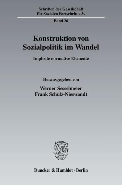 Produktbild: Konstruktion von Sozialpolitik im Wandel.