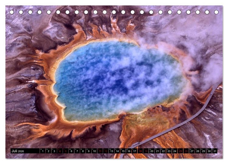 Produktbild: Yellowstone Nationalpark. Tanz auf dem Vulkan (Tischkalender 2026 DIN A5 quer), CALVENDO Monatskalender