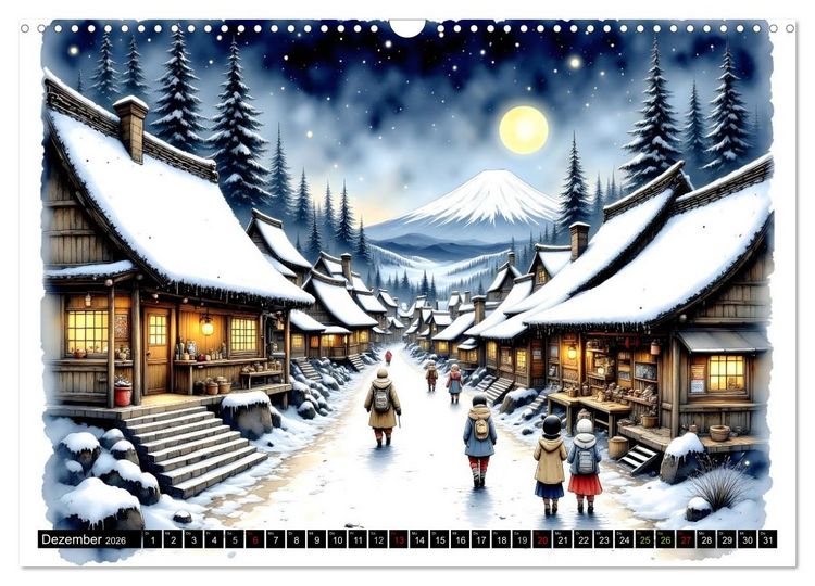 Produktbild: Japans Seele im Jahreslauf (Wandkalender 2026 DIN A3 quer), CALVENDO Monatskalender