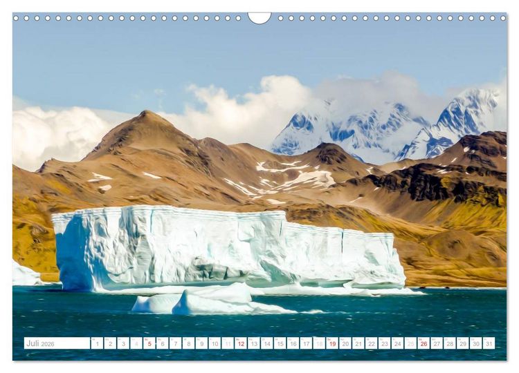 Produktbild: Antarktis - Das Reich der Pinguine (Wandkalender 2026 DIN A3 quer), CALVENDO Monatskalender