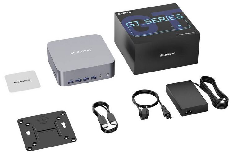 Produktbild: GEEKOM Mini PC GT1 Mega Intel&reg; Core&trade; Ultra 9 185H 5.1 GHz 16 GB RAM 1 TB SSD Intel Win 11 Pro GT1 Mega U9