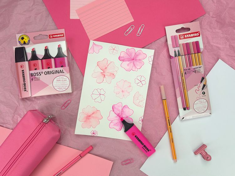 Produktbild: STABILO Pen 68 & point 88 8er Etui Shades of Pink