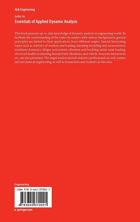 Produktbild: Essentials of Applied Dynamic Analysis