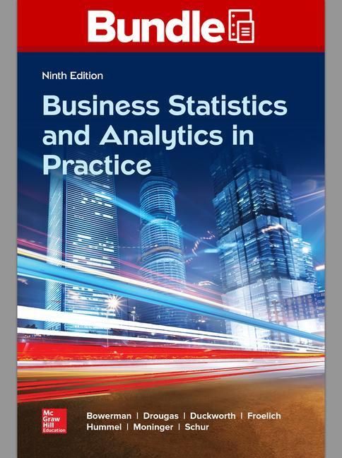 Produktbild: Bowerman, B: LL Business Statistics in Practice; Connect