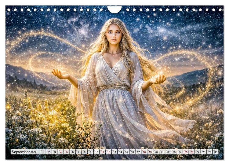 Produktbild: Sternzeichen - Die M&auml;chte des Tierkreises (Wandkalender 2027 DIN A4 quer), CALVENDO Monatskalender