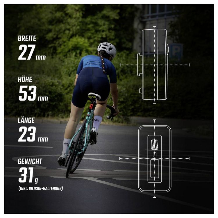 Produktbild: Sigma Fahrrad-R&uuml;cklicht HIRO 70 COB LED akkubetrieben