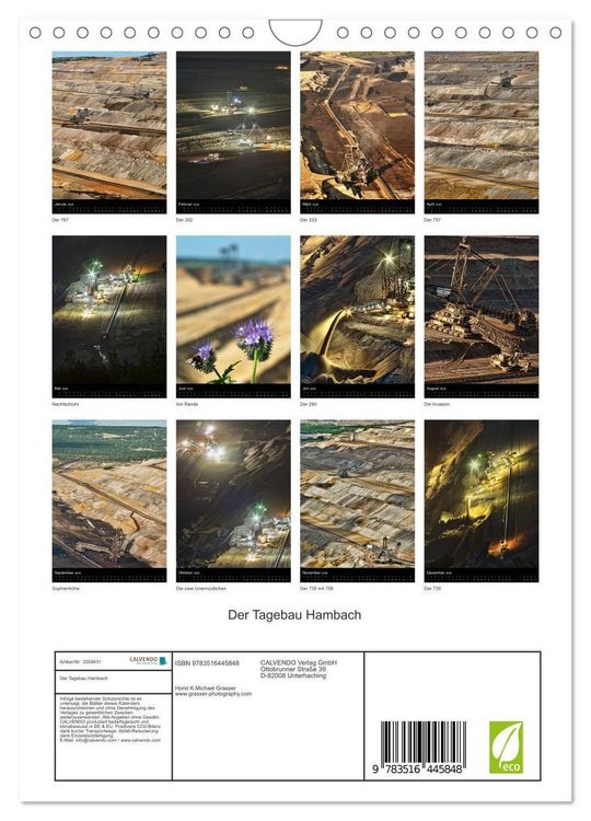 Produktbild: Der Tagebau Hambach (Wandkalender 2026 DIN A4 hoch), CALVENDO Monatskalender