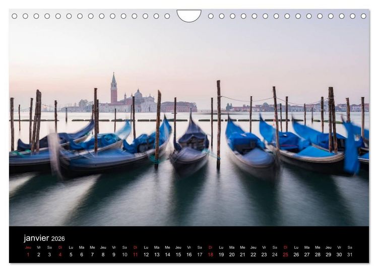 Produktbild: Venise Impressions (Calendrier mural 2026 DIN A4 vertical), CALVENDO calendrier mensuel