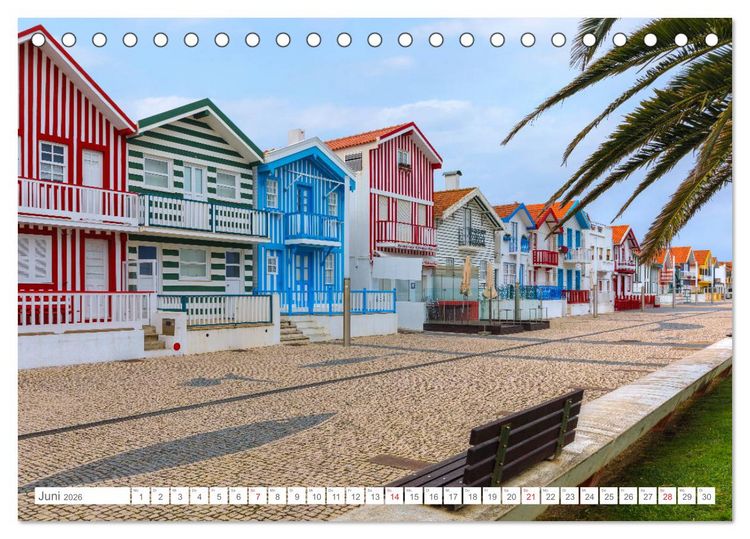 Produktbild: Portugal, der bunte S&uuml;den Europas (Tischkalender 2026 DIN A5 quer), CALVENDO Monatskalender