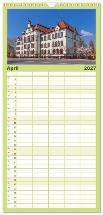 Produktbild: Familienplaner 2027 - Unterwegs in Pirna mit 5 Spalten (Wandkalender, 21 x 45 cm) CALVENDO