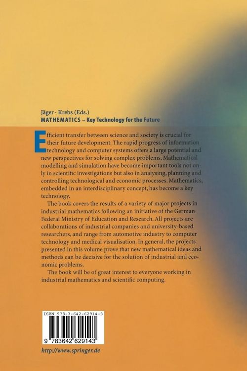 Produktbild: Mathematics - Key Technology for the Future