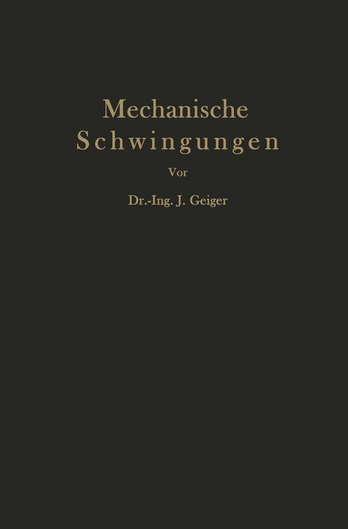 Produktbild: Mechanische Schwingungen und ihre Messung