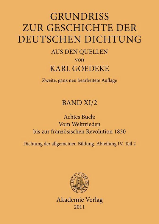 Produktbild: Achtes Buch: Vom Weltfrieden bis zur franz&ouml;sischen Revolution 1830