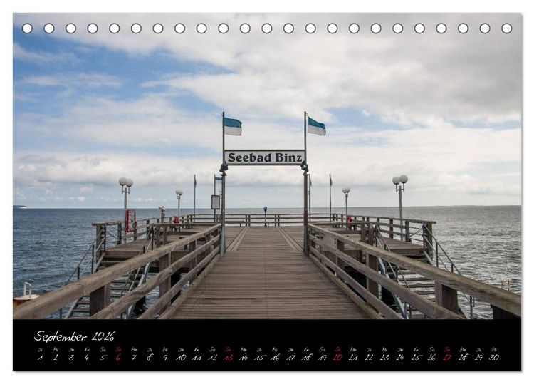 Produktbild: Sassnitz und R&uuml;gen (Tischkalender 2026 DIN A5 quer), CALVENDO Monatskalender