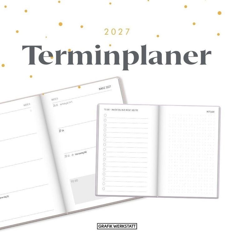 Produktbild: Terminplaner Letterart 2027 Jeder Tag ist voller Wunder