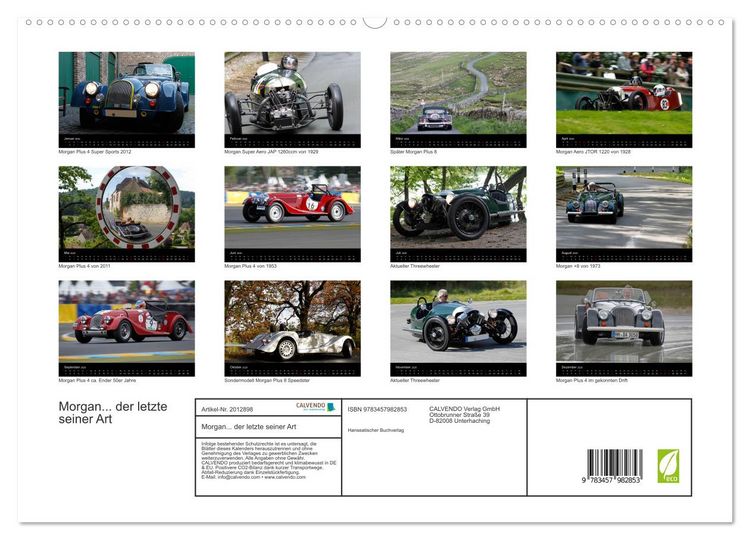 Produktbild: Morgan... der letzte seiner Art (hochwertiger Premium Wandkalender 2026 DIN A2 quer), Kunstdruck in Hochglanz