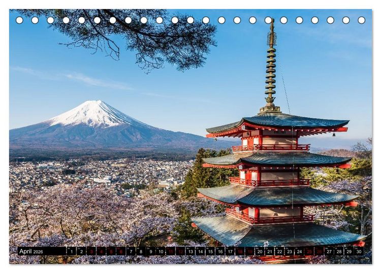 Produktbild: Kaleidoskop Japan (Tischkalender 2026 DIN A5 quer), CALVENDO Monatskalender