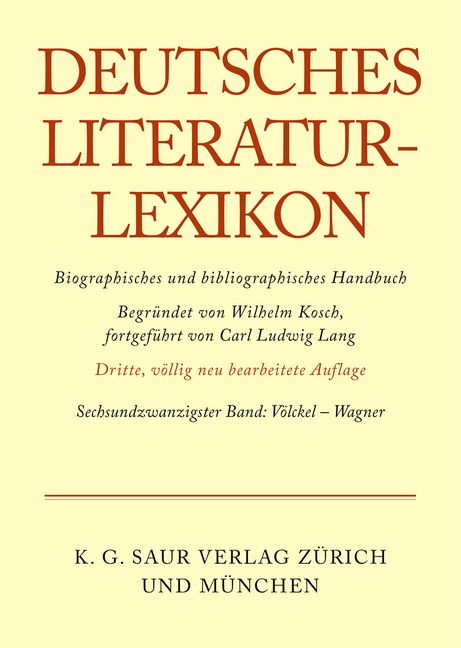 Produktbild: Deutsches Literatur-Lexikon / V&ouml;lckel - Wagner